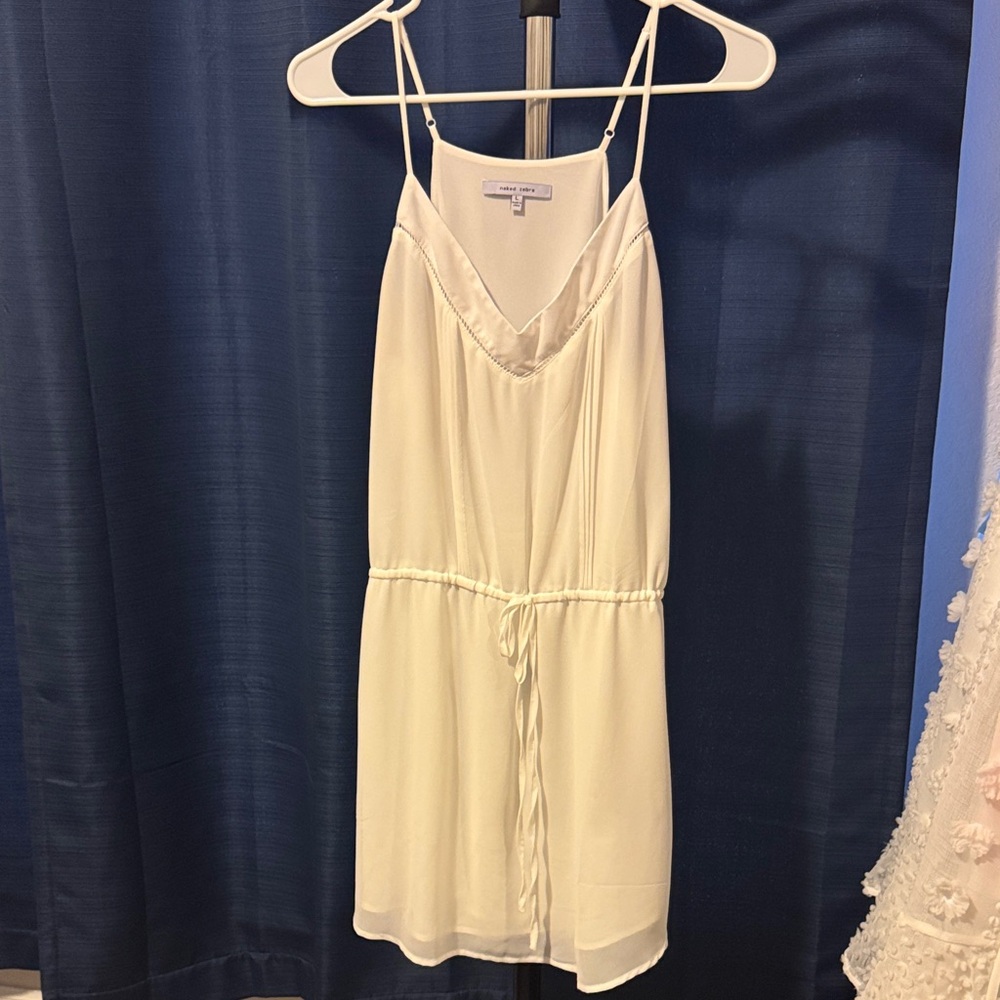 Naked Zebra White Mini Dress